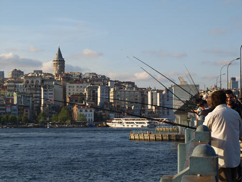 Turcja, Stambuł, Mosta Galata (Galata Köprüsü), Wieża Galata (Galata Kulesi)